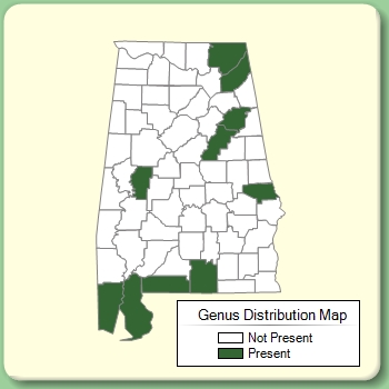 Genus Distribution Map