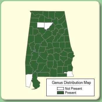 Genus Distribution Map