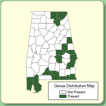 Genus Distribution Map